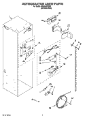 REFRIGERATOR LINER PARTS Diagram and Parts List for KSSC42QTS02  KitchenAid Refrigerator