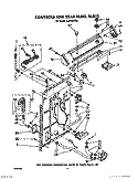 CONTROLS AND REAR PANEL Diagram and Parts List for AL3132WL0  Whirlpool Washer