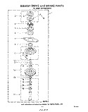 BASKET DRIVE AND BRAKE Diagram and Parts List for GLA7900XMW0  Whirlpool Washer