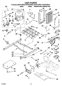 UNIT PARTS Diagram and Parts List for GD5RHAXSL00  Whirlpool Refrigerator