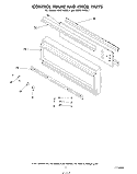CONTROL FRAME AND KNOB Diagram and Parts List for KEBS145SBL1  KitchenAid Wall Oven