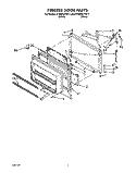 FREEZER DOOR Diagram and Parts List for ET20RKYYW11  Whirlpool Refrigerator
