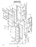 DOOR , LIT/OPTIONAL Diagram and Parts List for EHD191VKWR3  Whirlpool Refrigerator