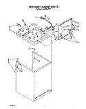 TOP AND CABINET, LIT/OPTIONAL Diagram and Parts List for LA7680XTM1  Whirlpool Washer
