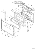 DOOR, LIT/OPTIONAL Diagram and Parts List for SF385PEEZ0  Whirlpool Range