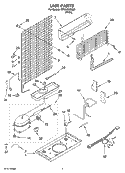 UNIT PARTS Diagram and Parts List for RT18VKXSQ01  Roper Refrigerator
