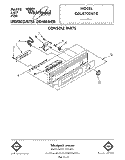 CONSOLE Diagram and Parts List for GDU8700XT0  Whirlpool Dishwasher