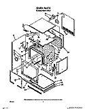 OVEN Diagram and Parts List for KEBI171WBL0  KitchenAid Wall Oven