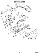 CONTROL PARTS Diagram and Parts List for BRS70WRANA00  Whirlpool Refrigerator