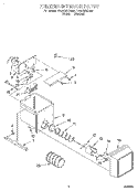 FREEZER INTERIOR Diagram and Parts List for ED20TWXDN02  Whirlpool Refrigerator