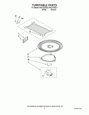TURNTABLE PARTS Diagram and Parts List for MH2175XSQ4  Whirlpool Microwave