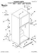 CABINET PARTS Diagram and Parts List for ET1LFKXKS05  Whirlpool Refrigerator