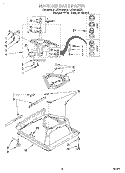 MACHINE BASE Diagram and Parts List for LSR6132EZ0  Whirlpool Washer