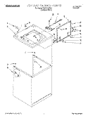 TOP AND CABINET Diagram and Parts List for TAWS700EQ0  Estate Washer