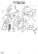 SECTION Diagram and Parts List for REL4634BL0  Roper Dryer