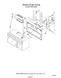 INSTALLATION Diagram and Parts List for KHMS105WWH0  KitchenAid Microwave