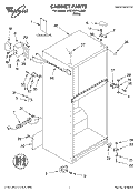 CABINET, LITERATURE Diagram and Parts List for 5VET6WPKLQ00  Whirlpool Refrigerator