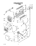 ICEMAKER, LIT/OPTIONAL Diagram and Parts List for 3XRA711  Whirlpool Refrigerator