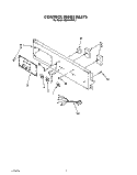 CONTROL PANEL Diagram and Parts List for KEBI241SBL1  KitchenAid Wall Oven