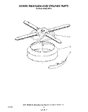 LOWER WASHARM AND STRAINER Diagram and Parts List for 4KUDC220T0  KitchenAid Dishwasher