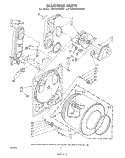 BULKHEAD, LITERATURE AND OPTIONAL Diagram and Parts List for CG2101XMW1  Whirlpool Dryer