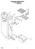 FREEZER LINER PARTS Diagram and Parts List for ED5PHEXRL02  Whirlpool Refrigerator