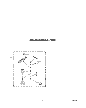 MISCELLANEOUS Diagram and Parts List for CA2762XSW0  Whirlpool Washer