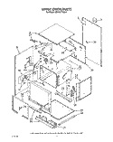 UPPER OVEN Diagram and Parts List for KEBS277WAL3  KitchenAid Wall Oven