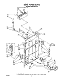 REAR PANEL Diagram and Parts List for KAWE960WAL0  Whirlpool Washer