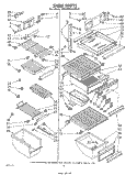 SHELF Diagram and Parts List for ED22MKXLWR0  Whirlpool Refrigerator