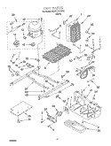 UNIT Diagram and Parts List for 3XART731GB00  Whirlpool Refrigerator
