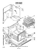 OVEN Diagram and Parts List for RS6100XKW2  Whirlpool Range