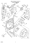 BULKHEAD Diagram and Parts List for KGYW770BWH2  KitchenAid Dryer