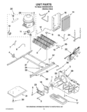 UNIT PARTS Diagram and Parts List for 6GD25DCXHS14  Whirlpool Refrigerator