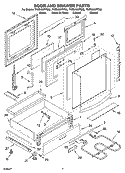 DOOR AND DRAWER PARTS Diagram and Parts List for YKESA907PS02  KitchenAid Range