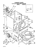 SECTION Diagram and Parts List for LET6634AN0  Whirlpool Dryer