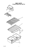 SHELF Diagram and Parts List for RT14DMXYW01  Roper Refrigerator