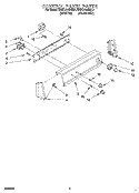 CONTROL PANEL Diagram and Parts List for KAWL410BWH0  KitchenAid Washer