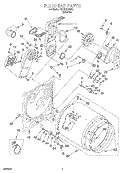 SECTION Diagram and Parts List for KEYE678BAL1  KitchenAid Dryer