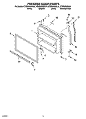 FREEZER DOOR PARTS Diagram and Parts List for KTRP22EMBL01  KitchenAid Refrigerator