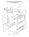 UPPER CHASSIS AND COMPONENT Diagram and Parts List for RM955PXPW0  Whirlpool Microwave Oven Combo