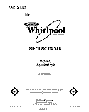 SECTION Diagram and Parts List for LE6880XTM0  Whirlpool Dryer
