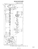 GEARCASE Diagram and Parts List for GCA2781XSW0  Whirlpool Washer