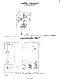 WATER PUMP , MISCELLANEOUS Diagram and Parts List for LA3800XPW1  Whirlpool Washer
