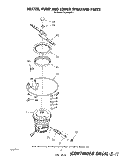 HEATER, PUMP AND LOWER SPRAY ARM Diagram and Parts List for DU8000XR1  Whirlpool Dishwasher
