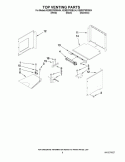 TOP VENTING PARTS Diagram and Parts List for KEMS378SBL04  KitchenAid Microwave Oven Combo