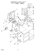 DISPENSER FRONT Diagram and Parts List for 4YED27DQDW02  Whirlpool Refrigerator