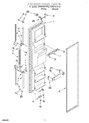 FREEZER DOOR Diagram and Parts List for RS25AQXFW02  Roper Refrigerator