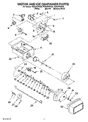 MOTOR AND ICE CONTAINER PARTS Diagram and Parts List for TS25AFXKT05  Estate Refrigerator