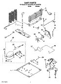 UNIT PARTS Diagram and Parts List for ET1PHKXPQ06  Whirlpool Refrigerator